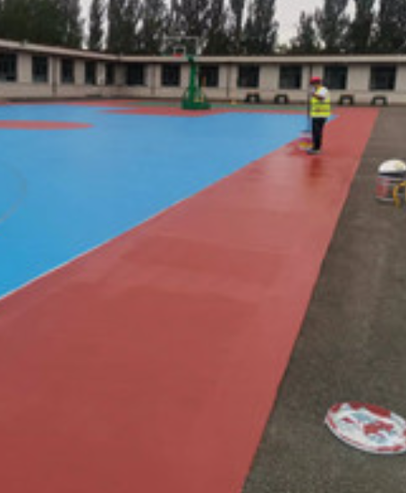 东港旧篮球场地面改造翻新整改   